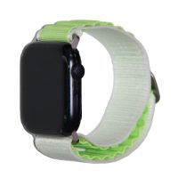 Ремешок для Apple Watch 38/40/41 mm Alpine Loop текстиль <бело-зеленый> ― Nsk.OnlineBazar.su