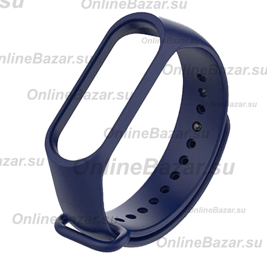 Ремешок для Xiaomi Mi Band 3 силиконовый <синий> ― Nsk.OnlineBazar.su
