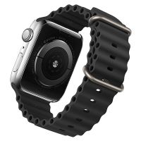 Ремешки для Apple Watch Series 3 (38 mm) Ocean Band силиконовый <черный> ― Nsk.OnlineBazar.su