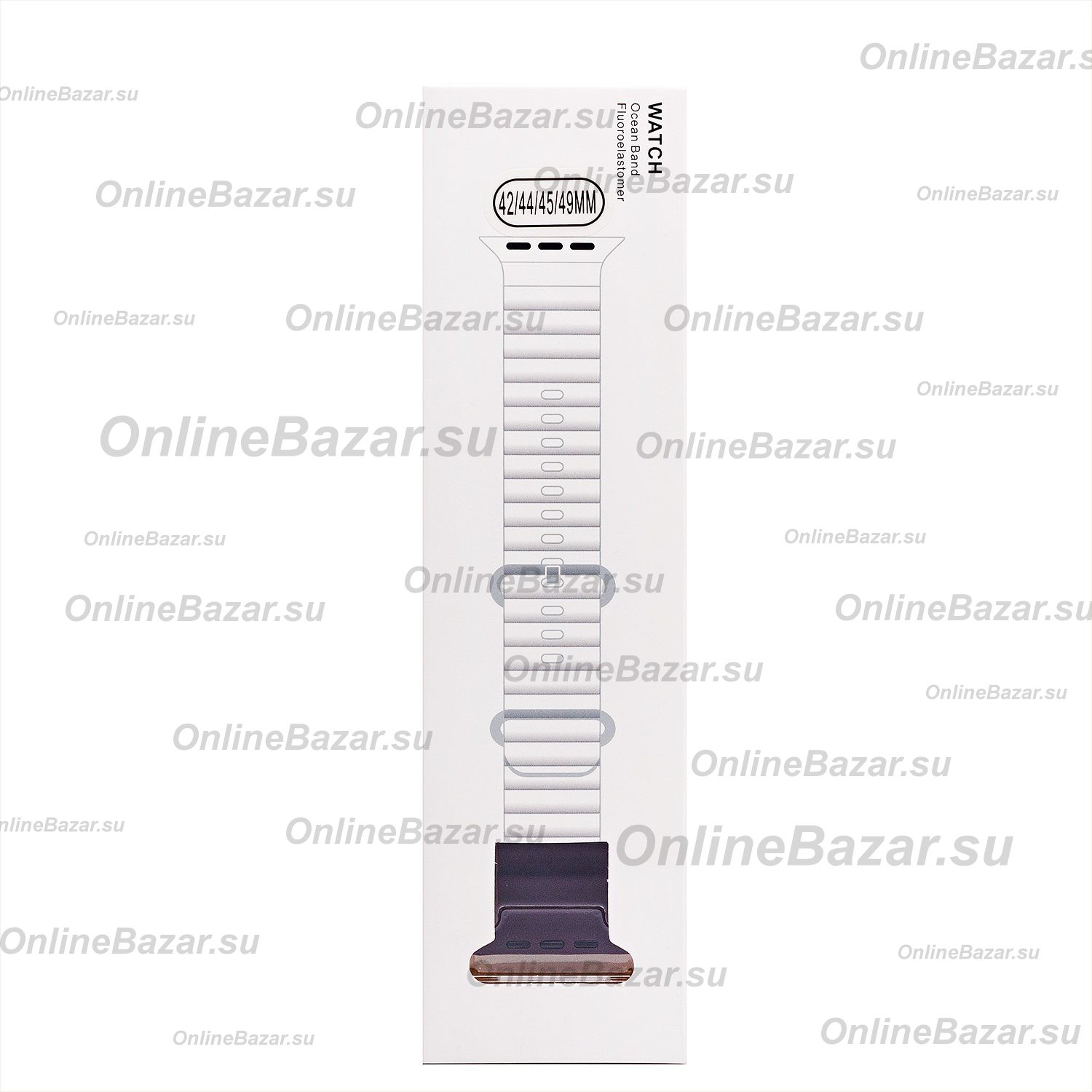 Ремешки для Apple Watch Series 3 (42 mm) Ocean Band силиконовый <бордовый> ― Nsk.OnlineBazar.su