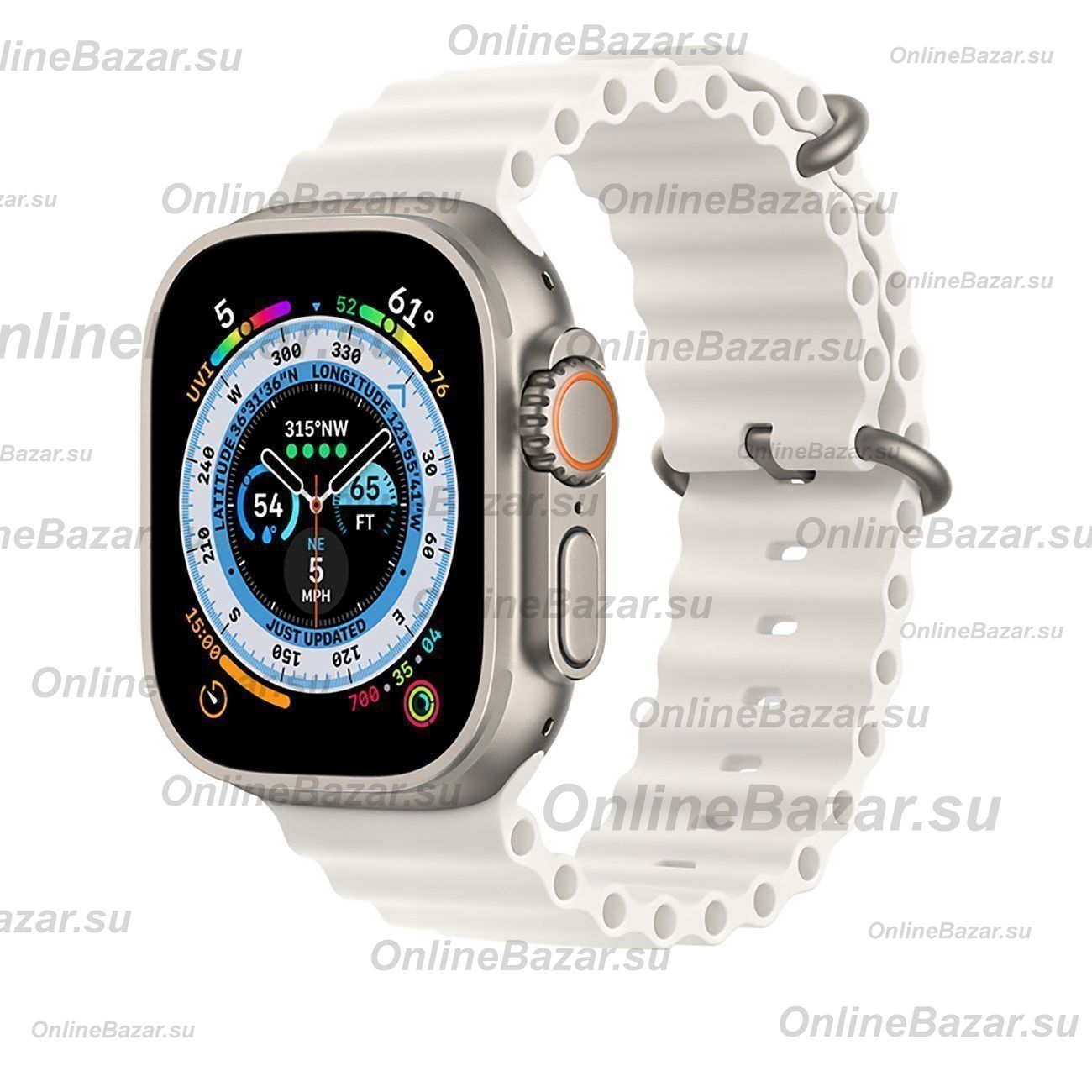 Ремешки для Apple Watch Series 2 (42 mm) Ocean Band силиконовый <белый> ― Nsk.OnlineBazar.su