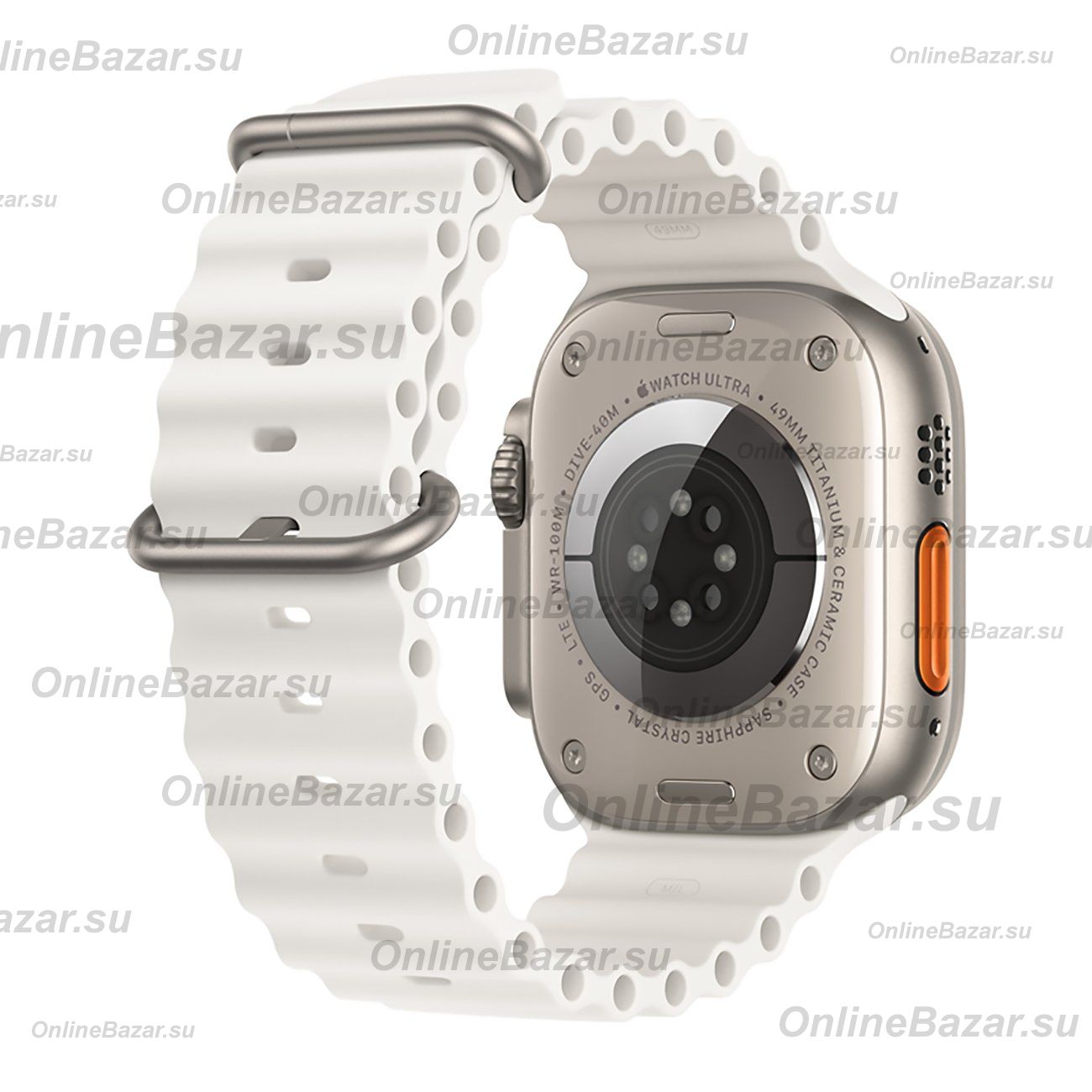 Ремешки для Apple Watch Series 2 (42 mm) Ocean Band силиконовый <белый> ― Nsk.OnlineBazar.su