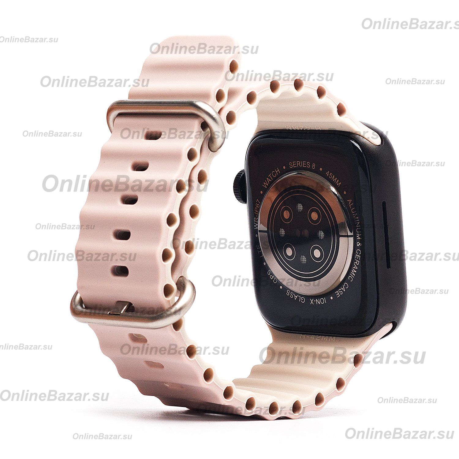 Ремешки для Apple Watch Series 3 (42 mm) Ocean Band силиконовый <бежевый камень> ― Nsk.OnlineBazar.su