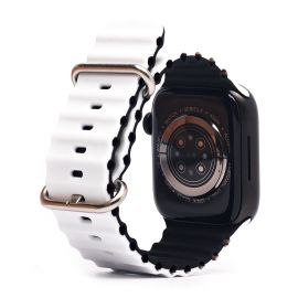 Ремешки для Apple Watch Series 2 (42 mm) Ocean Band силиконовый <бело-черный>