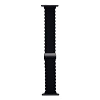 Ремешок для Apple Watch 42/44/45/49 mm Lace силиконовый <черный> ― Nsk.OnlineBazar.su