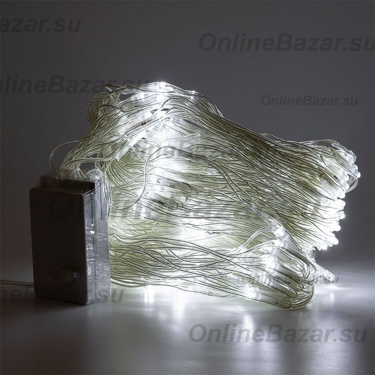 Светодиодная гирлянда сеть (300x150 см, 320диодов) <белый> ― Nsk.OnlineBazar.su