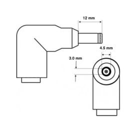Сетевое зарядное устройство для ноутбука Asus (19V/3.42A/65W/штекер 4.5*3.0 с иглой) (без сетевого кабеля)