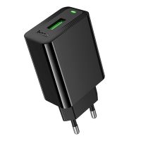 Сетевое зарядное устройство USB Hoco CS92A (18W/QС3.0) <черный> ― Nsk.OnlineBazar.su
