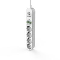 Сетевой фильтр LDNIO SE4432 (4 розетки + 4 порта USB) <белый> ― Nsk.OnlineBazar.su