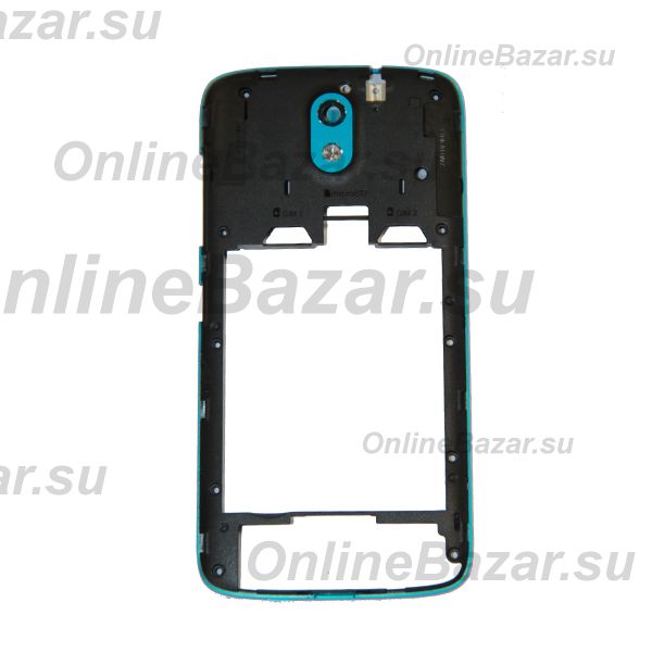 Средняя часть корпуса для HTC Desire 516 Dual Sim <синий> (оригинал) ― Nsk.OnlineBazar.su