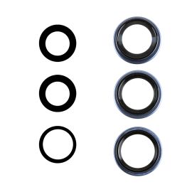 Стекло камеры для Apple iPhone 17 Pro (комплект 3 шт.) <синий>