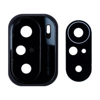 Стекло камеры для Xiaomi Poco F3 в сборе с рамкой <черный> ― Nsk.OnlineBazar.su