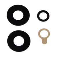 Стекло камеры для Xiaomi Poco M5 (комплект 3 шт.) <черный> ― Nsk.OnlineBazar.su