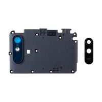Стекло камеры для Xiaomi Redmi 9A в сборе с рамкой <черный>  ― Nsk.OnlineBazar.su