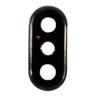 Стекло камеры для Apple iPhone X в сборе с рамкой <серебристый> ― Nsk.OnlineBazar.su