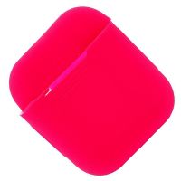 Чехол для кейса наушников Apple AirPods силиконовый тонкий <красный> ― Nsk.OnlineBazar.su