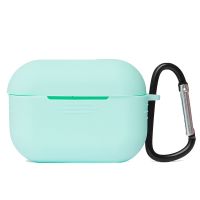 Чехол для кейса наушников Apple AirPods Pro силиконовый с карабином  <мятный> ― Nsk.OnlineBazar.su