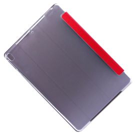Чехол для Apple iPad Pro 11 (2018) пластик прозрачный + смарт панель <красный>