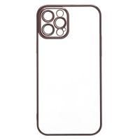 Чехол для Apple iPhone 12 Pro Max пластиковый с закрытой камерой <черный> ― Nsk.OnlineBazar.su