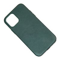 Чехол для Apple iPhone 12 mini Leather MagSafe <темно-зеленый> (премиум) ― Nsk.OnlineBazar.su