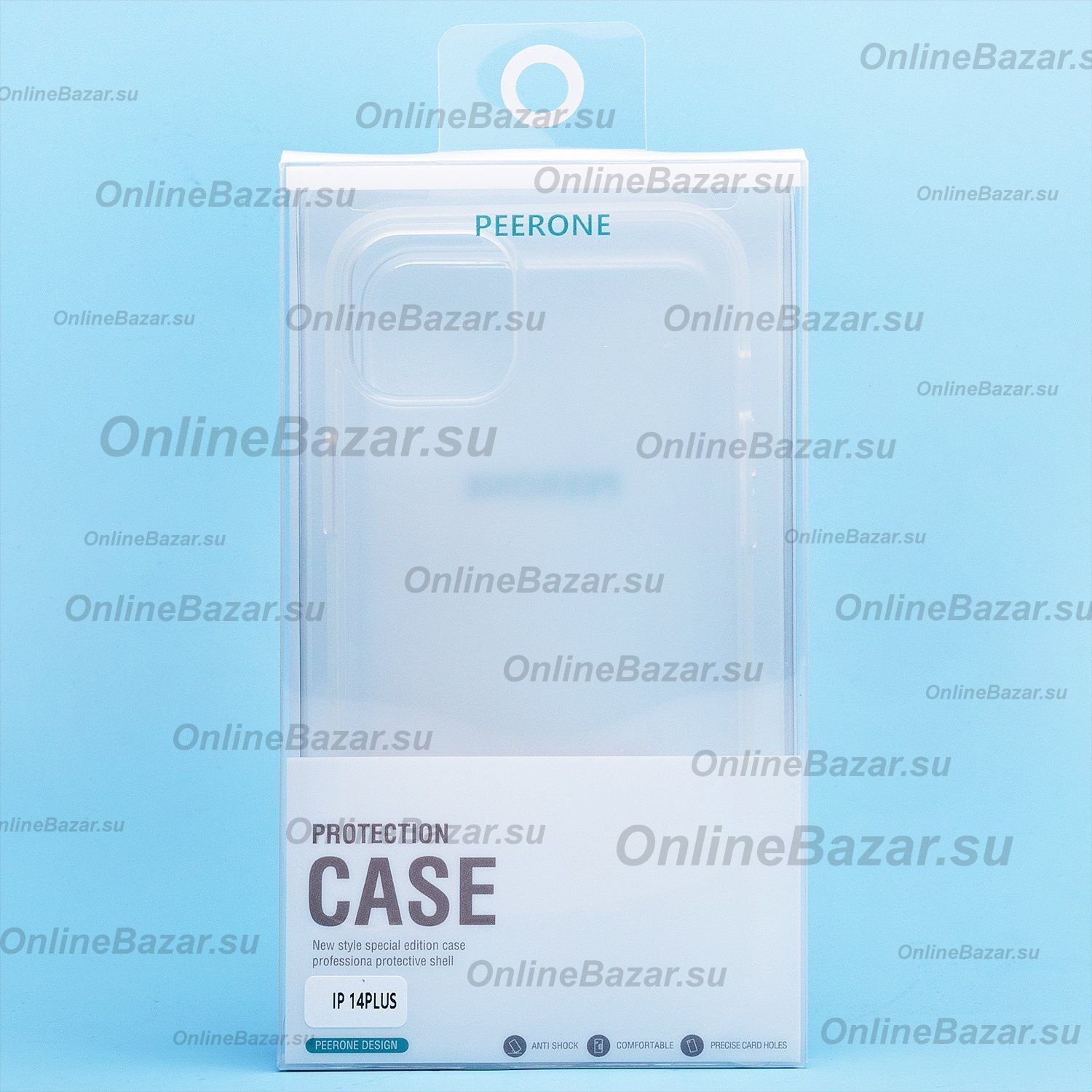 Чехол для Apple iPhone 14 Plus Waston пластиковый <прозрачно-серебристый> ― Nsk.OnlineBazar.su