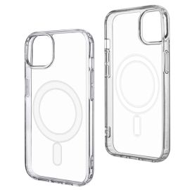 Чехол для Apple iPhone 15 Plus PromiseMobile силиконовый MagSafe <прозрачный>