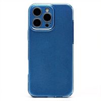 Чехол для Apple iPhone 16 Pro Max силиконовый с блестками №3 <голубой> ― Nsk.OnlineBazar.su