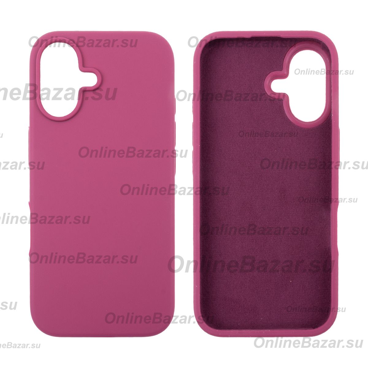 Чехол для Apple iPhone 16 PromiseMobile силиконовый Soft Touch <бордовый> ― Nsk.OnlineBazar.su