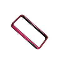 Чехол для Apple iPhone 4s бампер металл+пластик BM01 <черно-розовый> ― Nsk.OnlineBazar.su