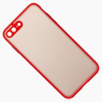 Чехол для Apple iPhone 8 Plus пластиковый с окантовкой <красный> ― Nsk.OnlineBazar.su