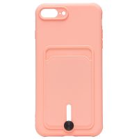 Чехол для Apple iPhone 7 Plus силиконовый с картхолдером №4 <светло-розовый> ― Nsk.OnlineBazar.su