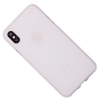 Чехол для Apple iPhone X силиконовый матовый <белый> ― Nsk.OnlineBazar.su