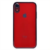 Чехол для Apple iPhone XR пластиковый с закрытой камерой <черный> ― Nsk.OnlineBazar.su