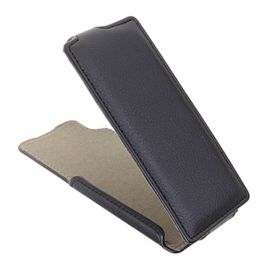 Чехол для Huawei Ascend P6 флип кожзам №1 <черный>