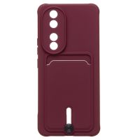 Чехол для Honor 90 (REA-NX9) силиконовый с картхолдером №4 <бордовый> ― Nsk.OnlineBazar.su