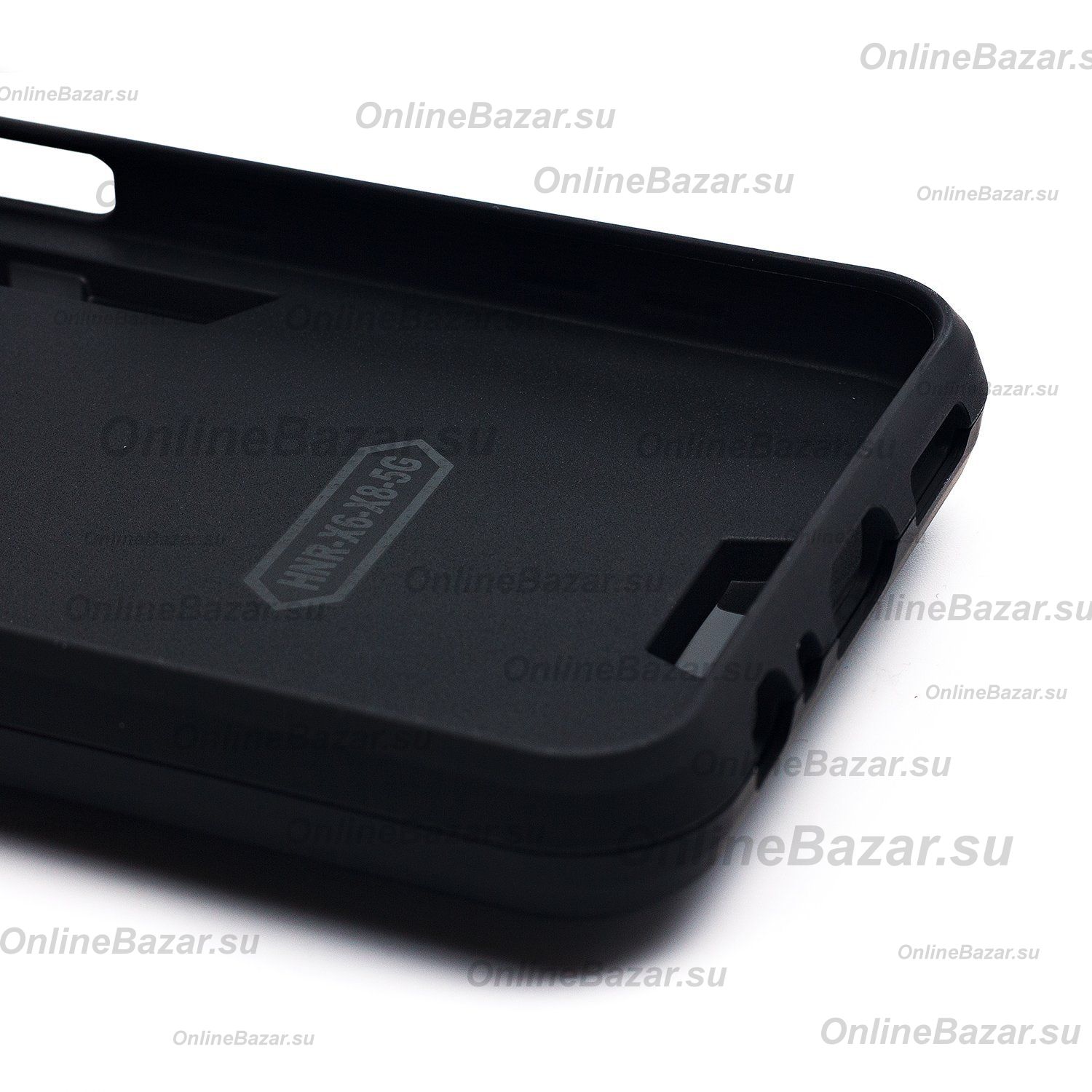 Чехол для Huawei Honor X6 силиконовый противоударный с кольцом <черный> ― Nsk.OnlineBazar.su