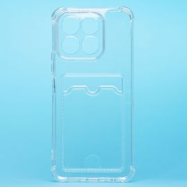 Чехол для Huawei Honor X6b силиконовый с картхолдером №2 <прозрачный>