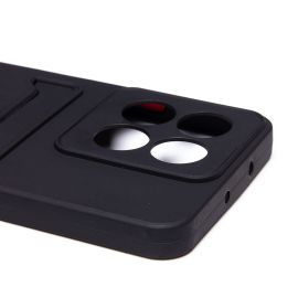 Чехол для Honor X6b (JDY-LX1) силиконовый с картхолдером №9 <черный>