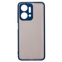 Чехол для Honor X7a Plus (RKY-LX1) пластиковый с окантовкой <синий> ― Nsk.OnlineBazar.su