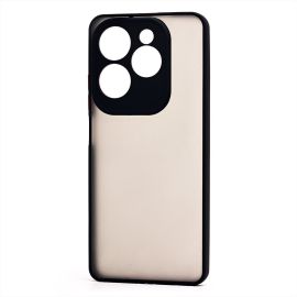 Чехол для Infinix Hot 40 Pro (X6837) пластиковый с окантовкой <черный>