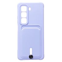 Чехол для Infinix Hot 50 (X6882) силиконовый с картхолдером №4 <светло-фиолетовый> ― Nsk.OnlineBazar.su