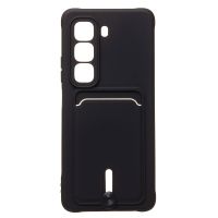 Чехол для Infinix Hot 50 (X6882) силиконовый с картхолдером №4 <черный> ― Nsk.OnlineBazar.su