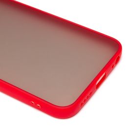 Чехол для Infinix Hot 50i (X6531B) пластиковый с окантовкой <красный>