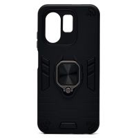 Чехол для Infinix Hot 50i (X6531B) силиконовый противоударный с кольцом <черный> ― Nsk.OnlineBazar.su