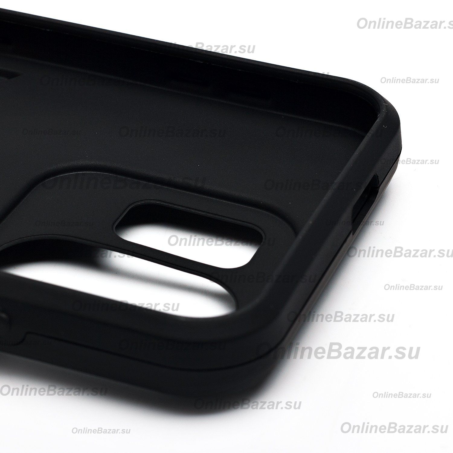 Чехол для Infinix Hot 50i (X6531B) силиконовый противоударный с кольцом <черный> ― Nsk.OnlineBazar.su