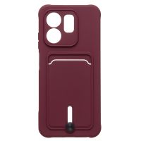 Чехол для Infinix Hot 50i (X6531B) силиконовый с картхолдером №4 <бордовый> ― Nsk.OnlineBazar.su