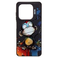 Чехол для Infinix Smart 8 (X6525) силиконовый (рис. 335/обезьяна) <черный> ― Nsk.OnlineBazar.su