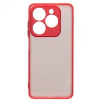 Чехол для Tecno Spark 20 (KJ5) пластиковый с окантовкой <красный> ― Nsk.OnlineBazar.su