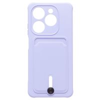 Чехол для Infinix Smart 8 (X6525) силиконовый с картхолдером №4 <светло-фиолетовый> ― Nsk.OnlineBazar.su
