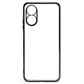 Чехол для Oppo A17 силиконовый ультратонкий Pilot <черный>